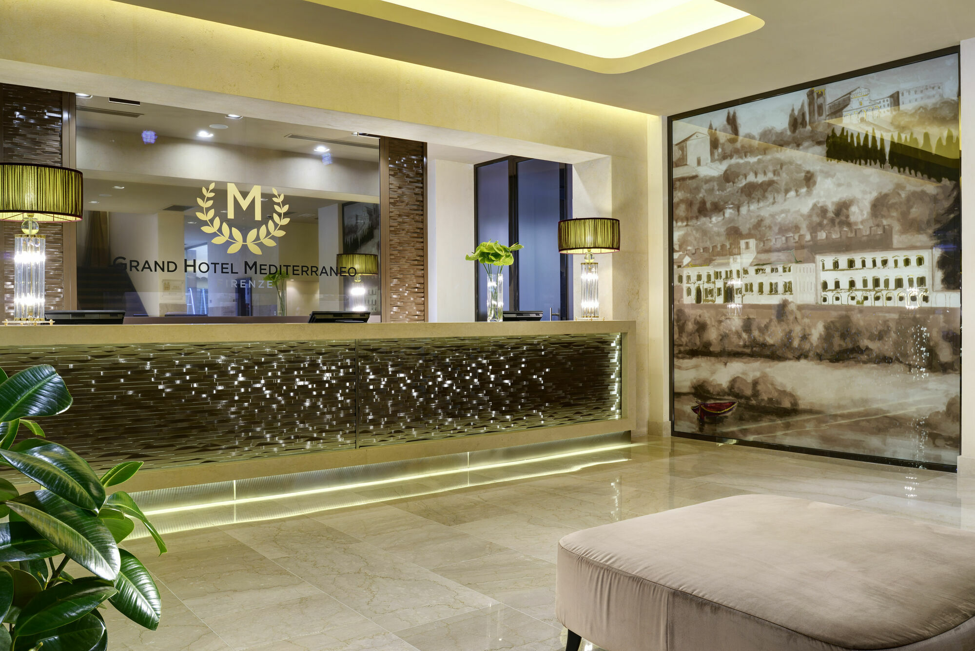 Fh55 Grand Hotel Mediterraneo Florence Dalaman gambar